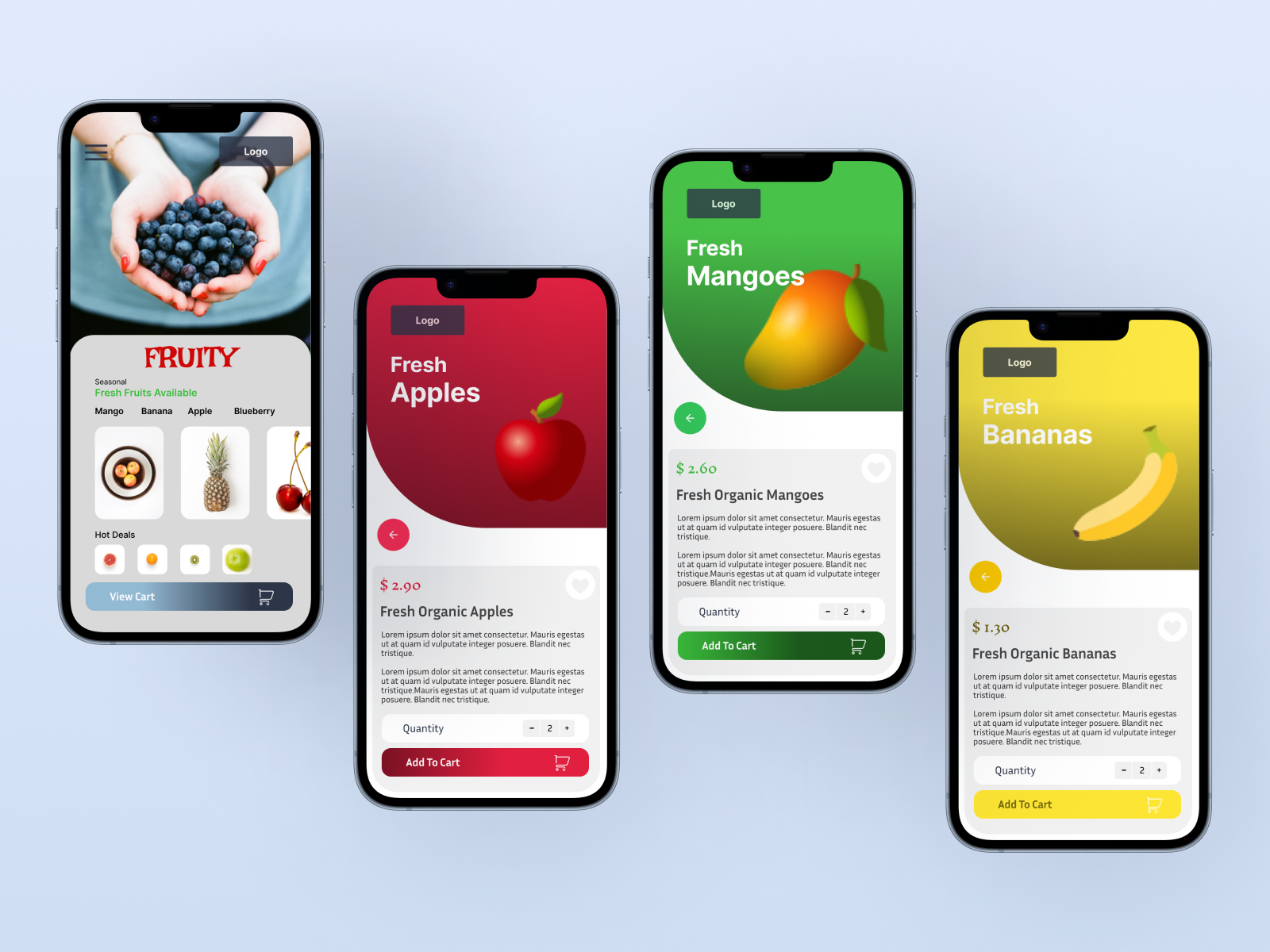 Fruit App design